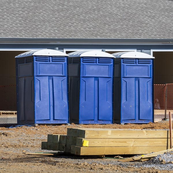 how often are the portable restrooms cleaned and serviced during a rental period in Alexander NY